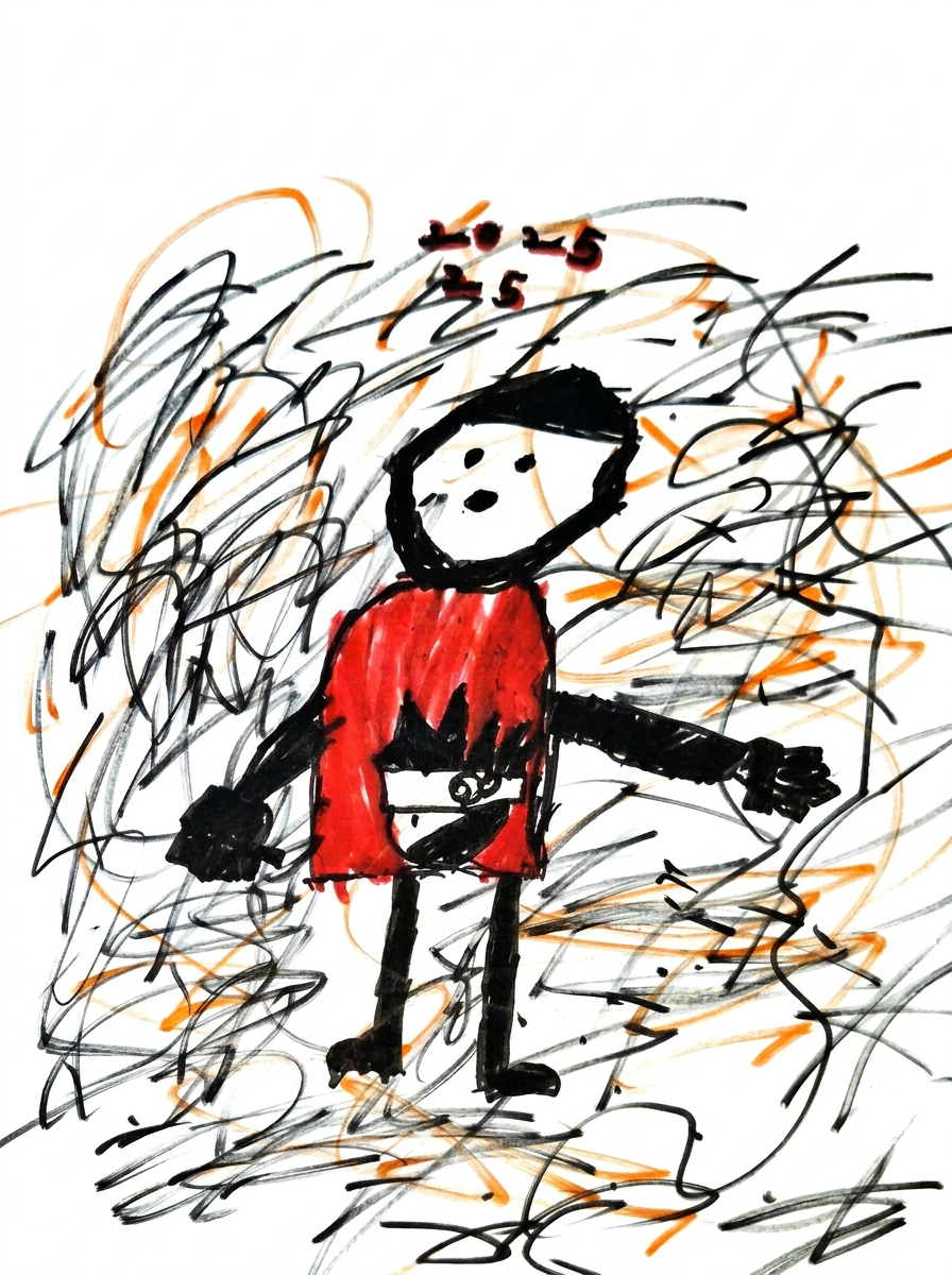 Super Me — Doodle by Agathiyan, age 7