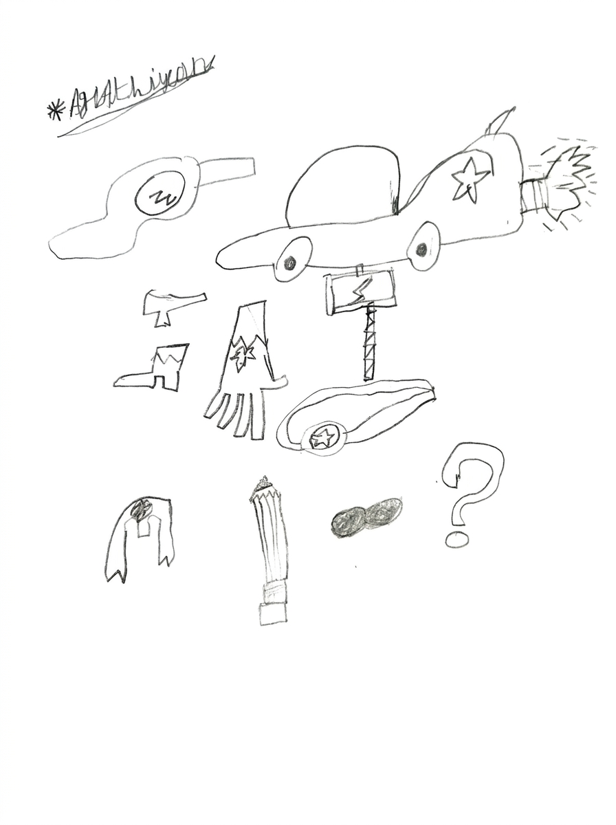 My Hero Kit — Pencil by Agathiyan, age 7