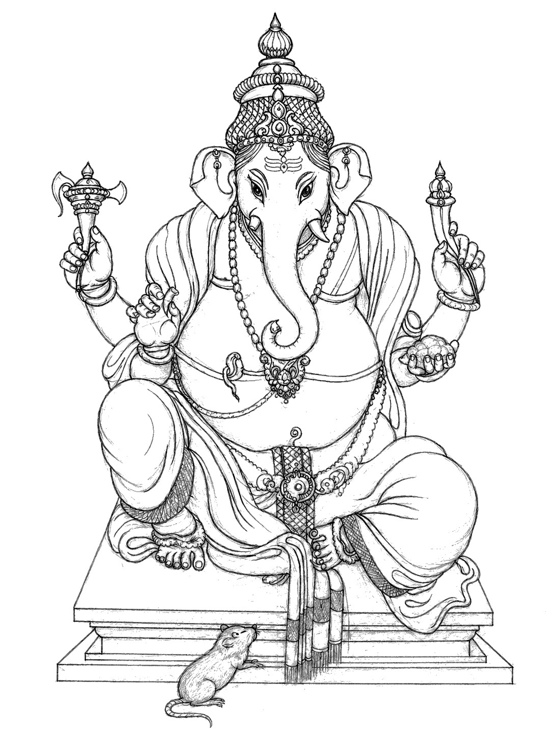 Vinayagar — Pencil by Magesh, age 12