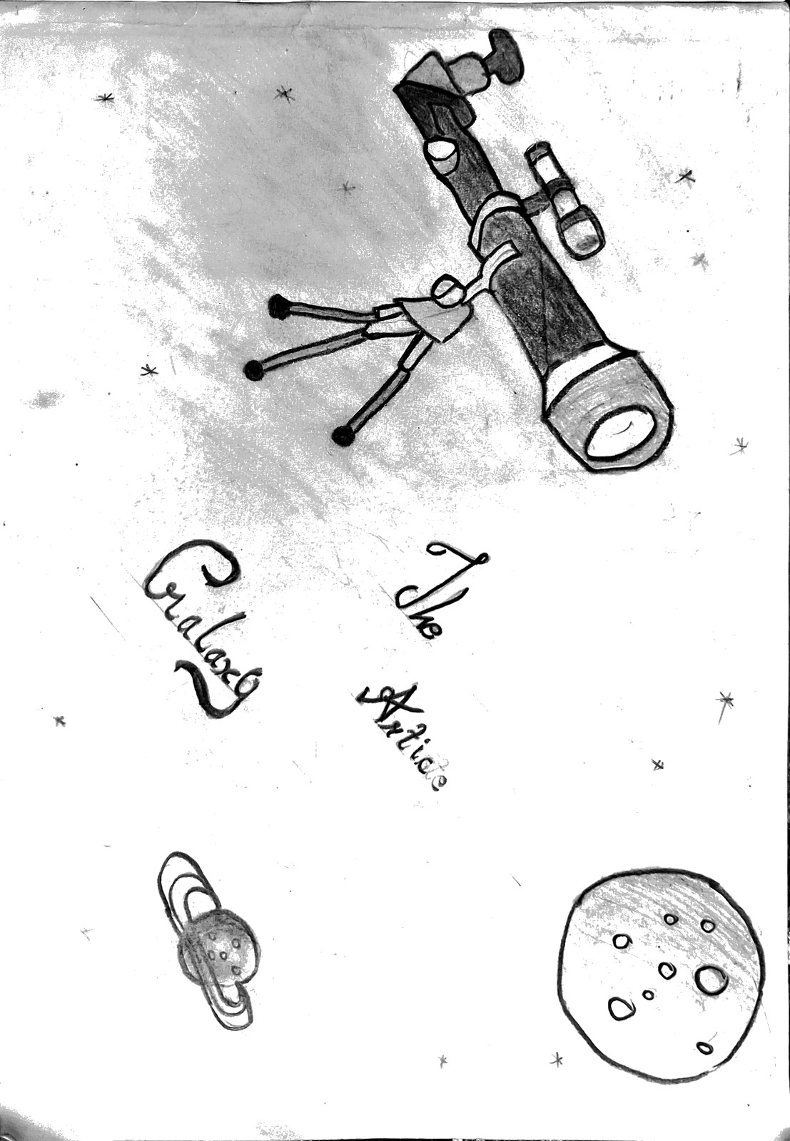 The Galaxy Artist — Pencil by Thej, age 11