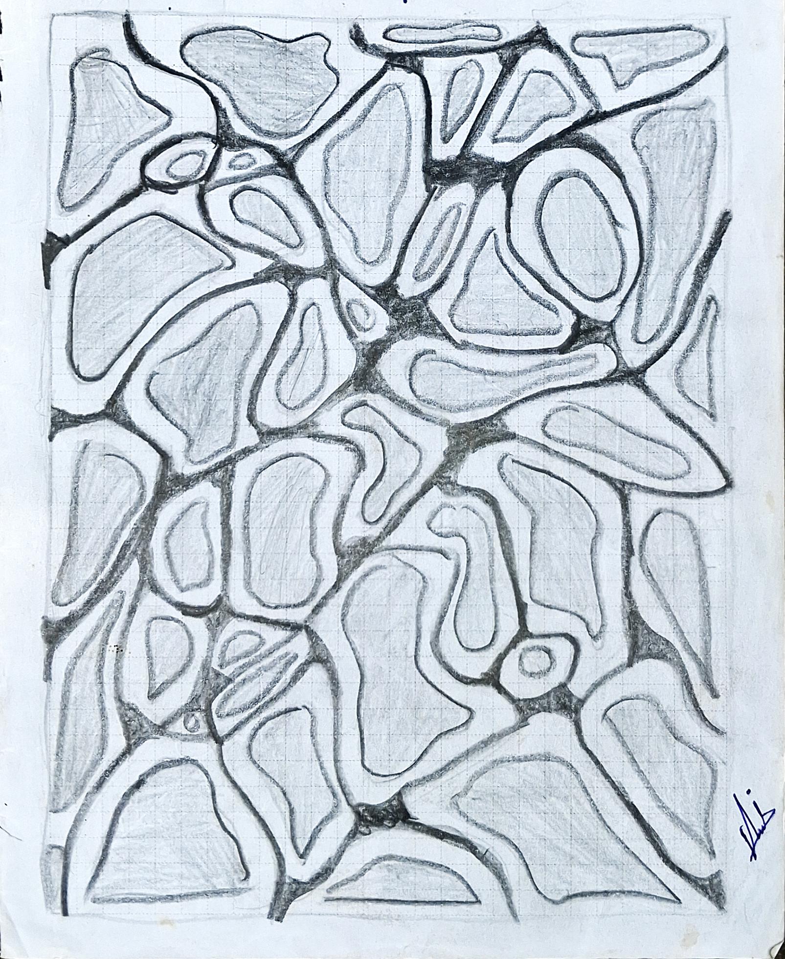 River Stones — Pencil by Thej, age 11